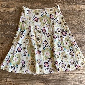 Angie Flower Power A Line Skirt